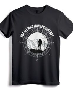 Nicht alle, die wandern, sind verloren Wandershirt - Wanderlust-T-Shirt für Outdoor-Enthusiasten und Naturliebhaber