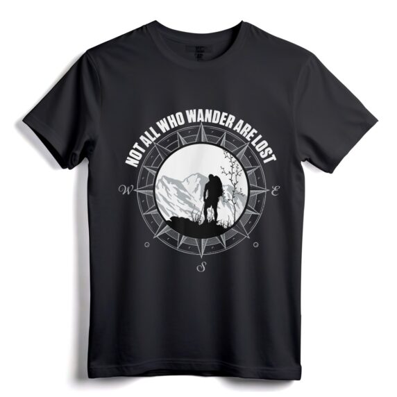Nicht alle, die wandern, sind verloren Wandershirt - Wanderlust-T-Shirt für Outdoor-Enthusiasten und Naturliebhaber