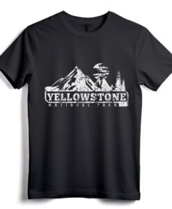 Yellowstone Nationalpark T-Shirt Ich liebe Wandern Wanderlust - Classic Fit Outdoor Abenteuer T-Shirt für Naturliebhaber