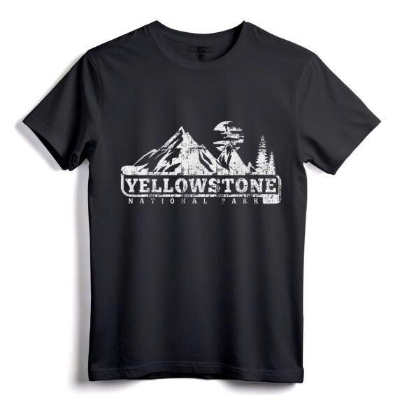 Yellowstone Nationalpark T-Shirt Ich liebe Wandern Wanderlust - Classic Fit Outdoor Abenteuer T-Shirt für Naturliebhaber
